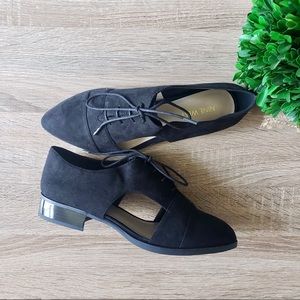 Nine West Nambero Black Oxford Flats 7.5